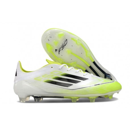 New adidas F50 Elite FG Whire Black Volt