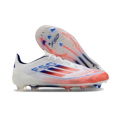 New adidas F50 Elite FG Advancement - Footwear White Solar Red Lucid Blue