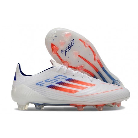 New adidas F50 Elite FG White Red Blue