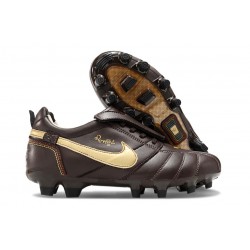 Nike Tiempo Legend X Elite Leather FG Ronaldo Brown Gold