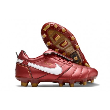 Nike Tiempo Legend X Elite Leather FG Ronaldo Red White