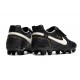 Nike Tiempo Legend X Elite Leather FG Ronaldo Black White