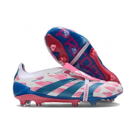 Adidas Predator Elite Foldover Tongue FG Ftwr White Solar Blue Solar Pink