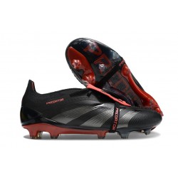 Adidas Predator Elite Foldover Tongue FG Core Black Grey Four Lucid Red