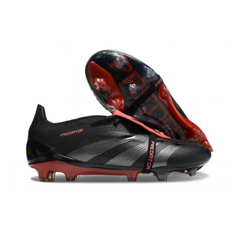 Adidas Predator Elite Foldover Tongue FG Core Black Grey Four Lucid Red