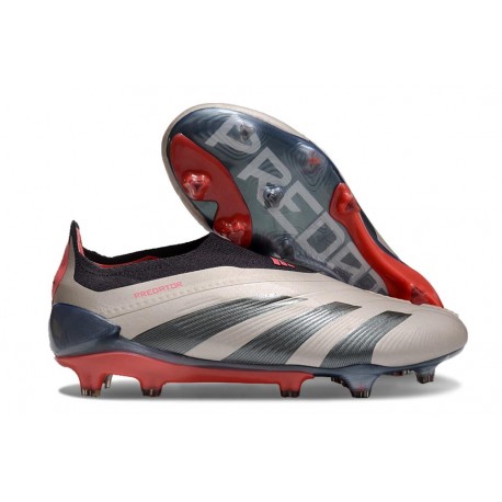 adidas Predator Elite Laceless FG Vivid Horizon Platin Metallic Aurora Black Turbo