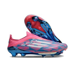 adidas F50+ LL FG Firm Ground Cleats Solar Blue Ftwr White Pink