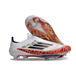 adidas F50+ LL FG Firm Ground Cleats White Red Black