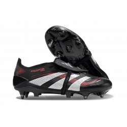 New 2025 Adidas Predator Elite FT FG Black Grey Four Lucid Red