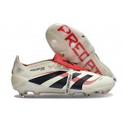 New 2025 Adidas Predator Elite FT FG Off White Core Black Pure Ruby