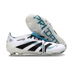 New 2025 Adidas Predator Elite FT FG White Black Cyan