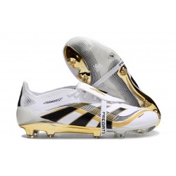 New 2025 Adidas Predator Elite FT FG White Black Gold Met