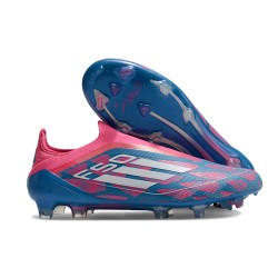 adidas F50 Elite Laceless FG Solar Blue Ftwr White Pink