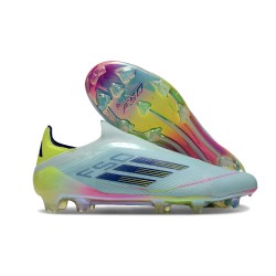 adidas F50 Elite Laceless FG Almost Blue Semi Lucid Blue Semi Solar Yellow