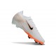 Nike Zoom Mercurial Vapor 16 Elite FG Football Cleats White Orange Black