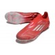 adidas F50 Elite Laceless FG Red Silver