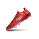 adidas F50 Elite Laceless FG Red Silver