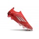 adidas F50 Elite Laceless FG Red Silver