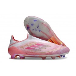 adidas F50 Elite Laceless FG Pink White