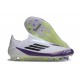 adidas F50 Elite Laceless FG X MESSI Ftwr White Core Black Unity Purple