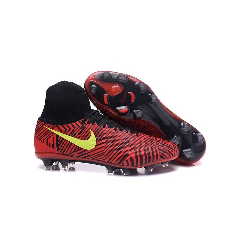 Nike Football Cleats Black Red Yellow