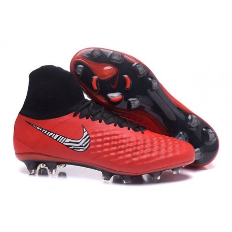 red and black football cleats mens