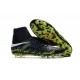 Men's Football Cleats - Nike Hypervenom Phantom II Soccer Shoes Black White Volt Blue