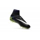 Men's Football Cleats - Nike Hypervenom Phantom II Soccer Shoes Black White Volt Blue