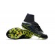 Men's Football Cleats - Nike Hypervenom Phantom II Soccer Shoes Black White Volt Blue