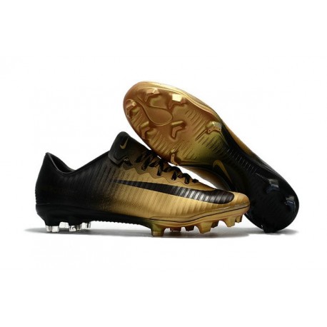 black and gold nike soccer boots