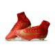 Nike Mercurial Superfly V FG 2017 New Football Boots Red Gold