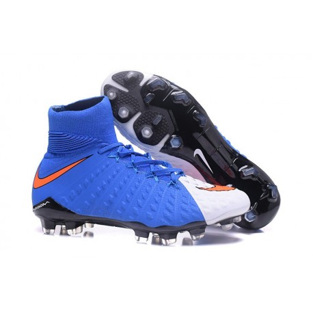 red white and blue nike soccer cleats