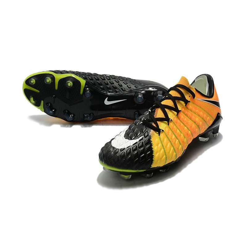 Van storm Eigenaardig haai 2017 Nike Hypervenom Phantom III FG Soccer Shoes Yellow Black