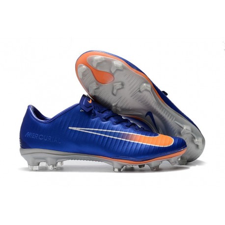 nike football boots blue and orange