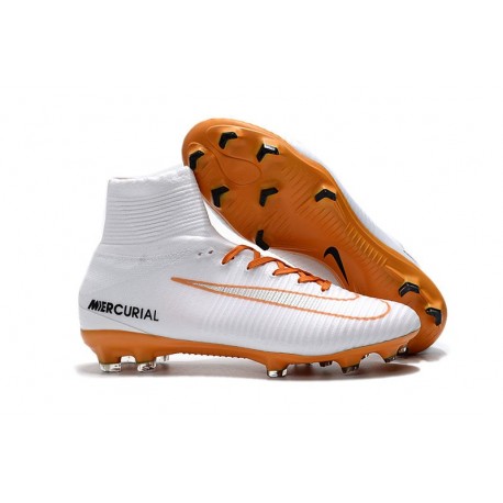 nike football boots white and gold