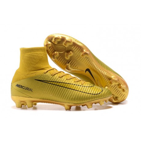 gold nike football boots