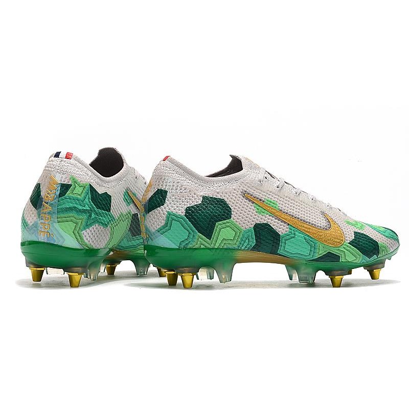 Nike Mercurial Vapor 13 Elite AG-PRO x Mbappé Vast Grey Gold Electro Green