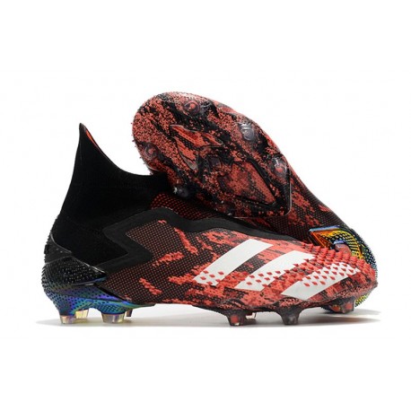 black and red adidas cleats