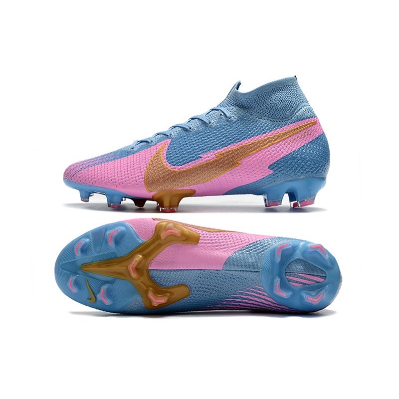 blue and pink mercurials