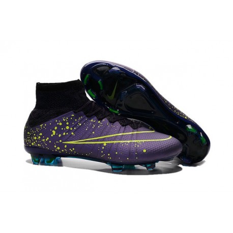 blue and green soccer cleats